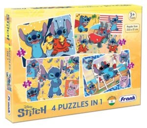 Frank Disney Stitch 4 Puzzles In 1! Brain Booster Puzzle Games for Focus For Kids 3+ Years – Amazing Educational Disney Puzzle Toy