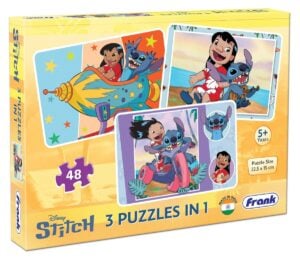 Frank Stitch 3 in 1 Puzzles for Kids Fun Educational Toy for Brain Development, Creative Learning & Screen-Free Play for Children 5+ Years