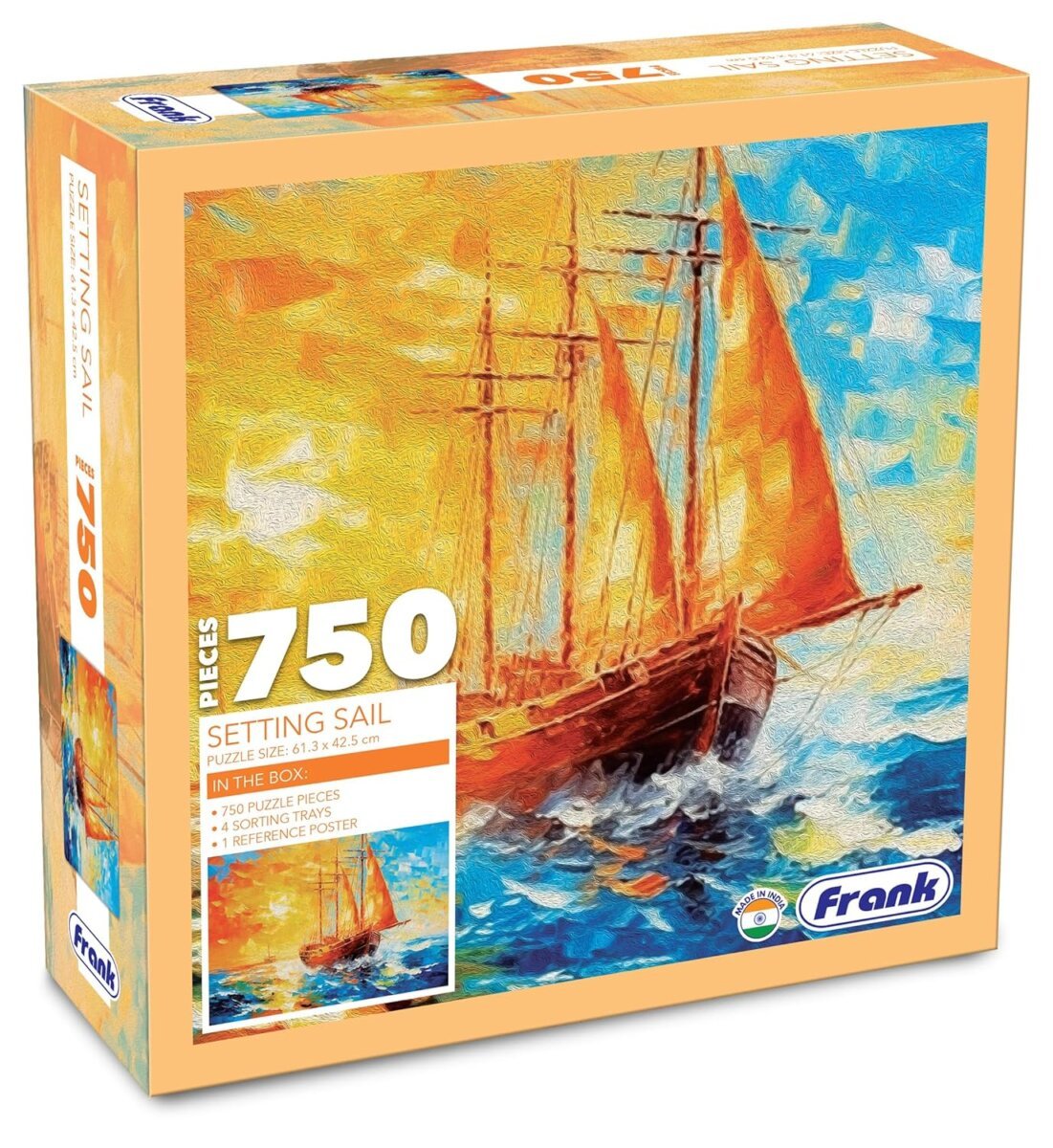 Frank Setting Sail Jigsaw Puzzle for Adults | 750 Piece Jigsaw Puzzles for Adults And Kids | 15+Years