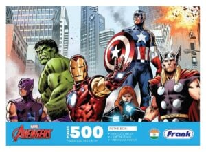 Frank Marvel Avengers 500 Piece Jigsaw Puzzle for Kids – Ultimate Fun, Realistic Illustrations, 10+ Years