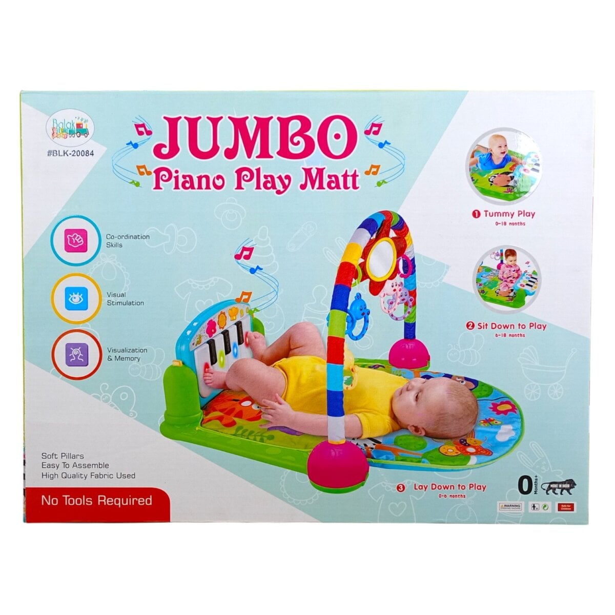 Balak Creations Jumbo Piano Play Matt Baby Kick And Play Piano Matt For Kids 0Months 2 Lumo'S Baby Musical Mats – Ultimate Musical Learning Toy With Floor Piano, Animal Sounds And Early Education Play For Toddlers 3+ Years Lumo'S Baby Musical Mats – Ultimate Musical Learning Toy With Floor Piano, Animal Sounds And Early Education Play For Toddlers 3+ Years Image 11