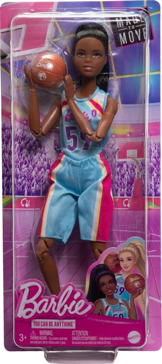 Buy Mattel Barbie Made to Move Basketball Girl- You Can Be Anything Series  Doll For Kids 3+ Years for Online In India • Kheliya Toys