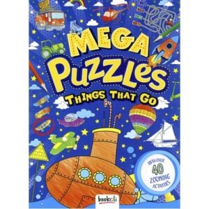 Shree Book Bookoli Mega Puzzles 'Things That Go' | With Over 40 Zooming Activities | Fun Vehicle Puzzle Book for Kids | 5+ Years