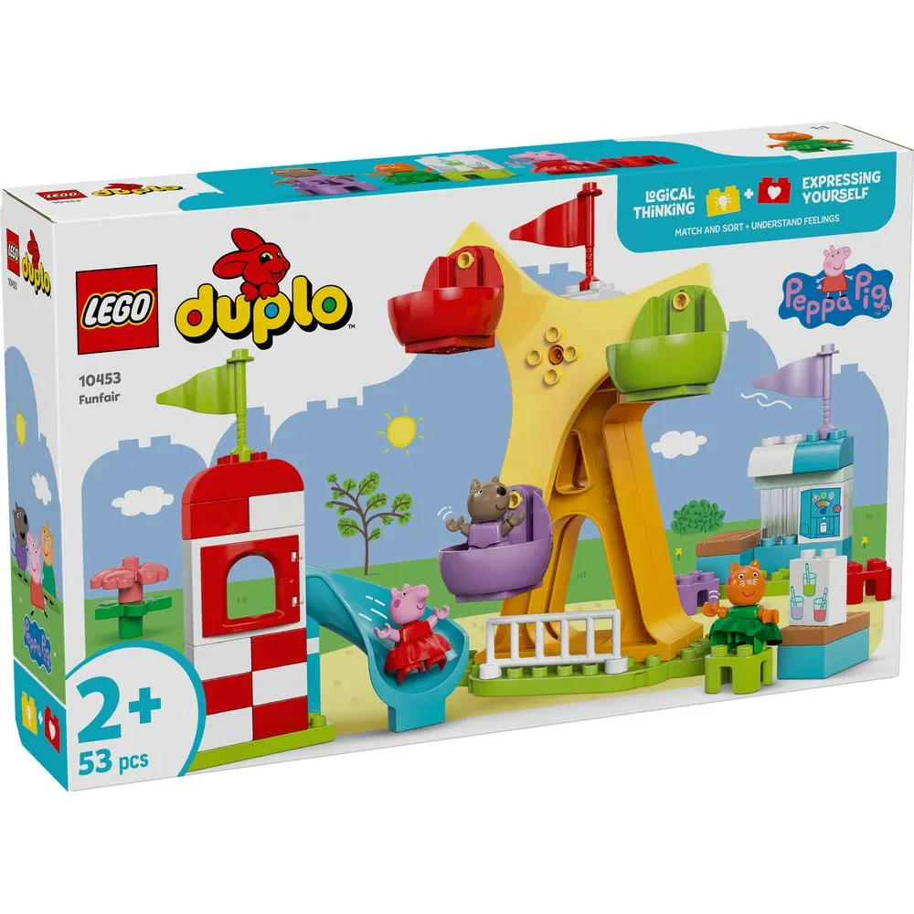 Lego Duplo Peppa Pig Funfair Imagination And Creativity For Kids | 10453 Building Blocks | 53 Pcs | 2+Years