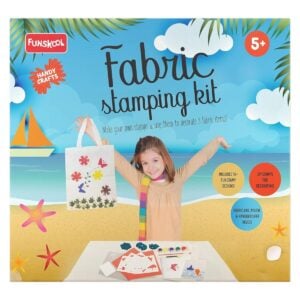 Funskool Fabric Stamping Kit | Handy Crafts Make Your Own Stamps And Use Them To Decorate 3 Fabric Items ! For Kids | 5+ Years