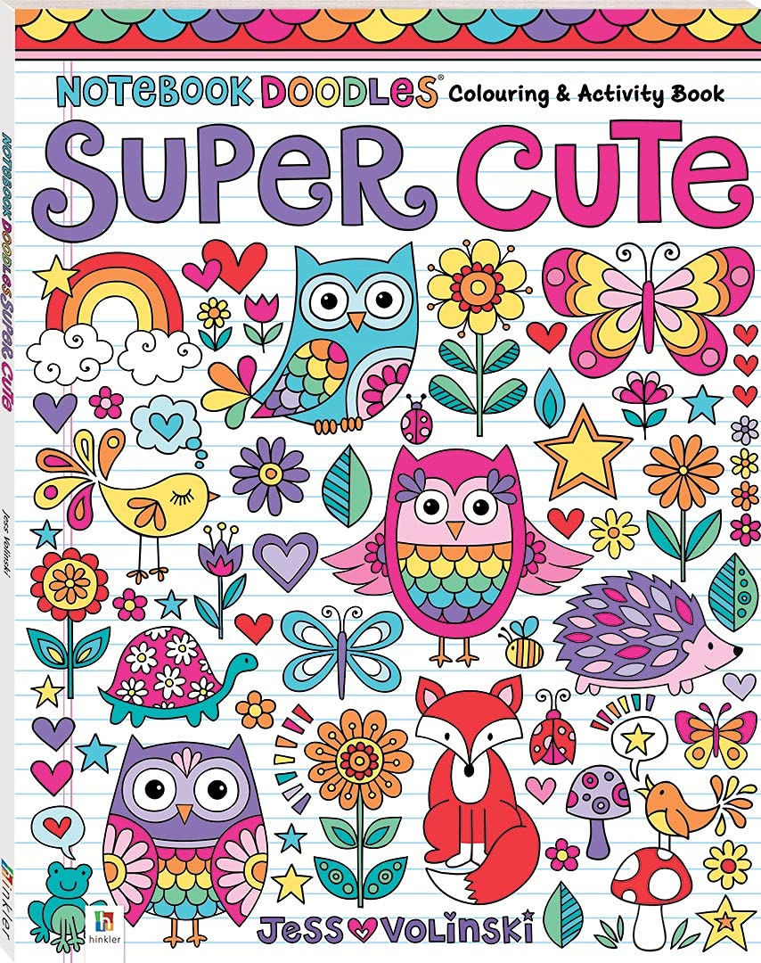 Hinkler Notebook Doodles Super Cute Colouring And Activity Book Hinkler Notebook Doodles : Super Cute | Coloring And Activity Book For Kids And Adults | 8+ Years. Hinkler Notebook Doodles : Super Cute | Coloring And Activity Book For Kids And Adults | 8+ Years.