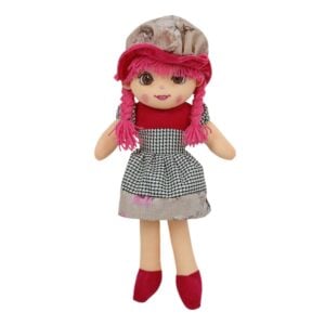 Lovely Toys A Touch Of Joy Soft Gargi Standing Doll 46 cm in Sturdy Dress With Woolen Hair Stuff Toy For Kids | 3+ Years