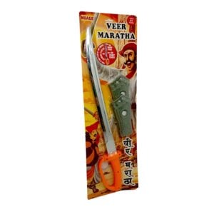 Nuage Veer Maratha Sword And 1Set ARM Guards | No Sharp Point, No Sharp Edges For Kids | 4+ Years