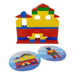 Peacock Brix 100 Pcs Jumbo Building Block and Stack Set For Kids – Fun Educational Construction Toy for Toddlers 2+ Years