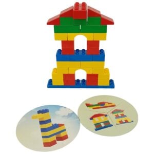 Peacock Brix 50 Pcs Jumbo Building Block and Stack Set For Kids | 2+Years
