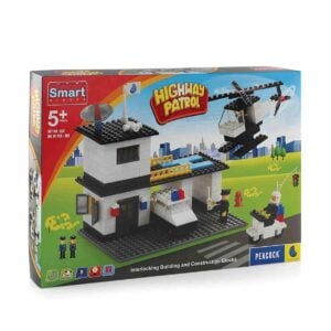 Peacock Smart Blocks Highway Patrol Set | Fun Interlocking Building and Construction Toy for Kids, Boosts STEM Learning & Creativity for 5+ Years