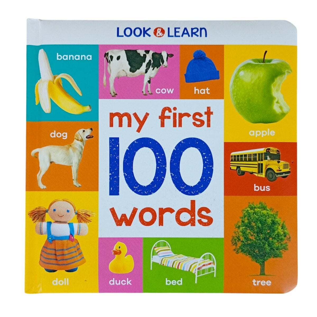 Shree Book Look and Learn My First 100 Words padded board book, Shree Book Look and Learn My First 100 Words book for kids, Shree Book Look and Learn My First 100 Words early learning book, Shree Book Look and Learn My First 100 Words vocabulary book, Shree Book Look and Learn My First 100 Words baby board book