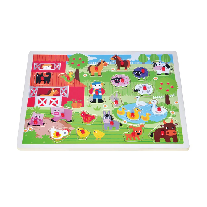 Toycra Open Ended Wooden Giant Peg Puzzle Farm Theme Toycra Open Ended Wooden Giant Peg Puzzle Farm Theme | India'S Largest Wooden Puzzle For Kids | 1+ Years Toycra Open Ended Wooden Giant Peg Puzzle Farm Theme | India'S Largest Wooden Puzzle For Kids | 1+ Years