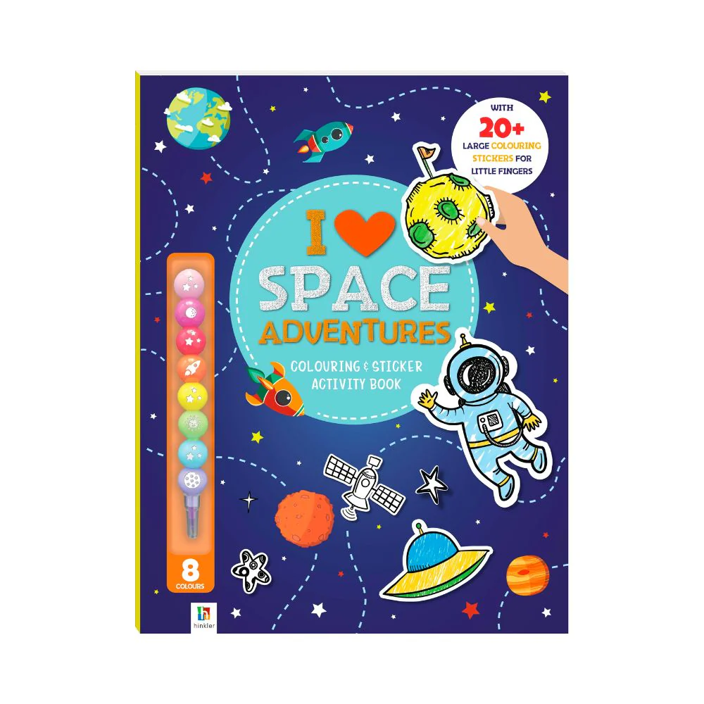 I Love Space Adventures: Colouring And  Sticker Activity Book  | 4+Year