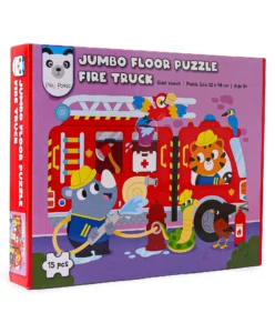 Play Panda Jumbo Floor Puzzle Fire Truck | Fun Emergency Rescue Puzzle Toy for Kids 3+ Years | Amazing Learning And Motor Skill Game