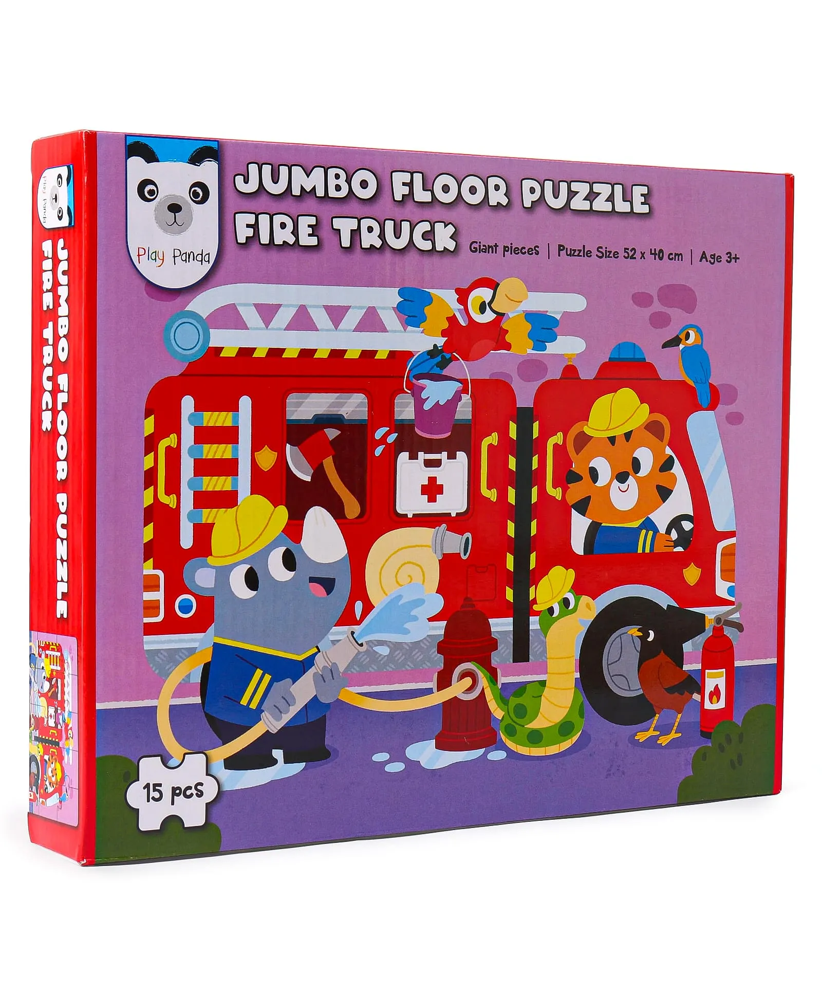 Play Panda Jumbo Floor Puzzle Fire Truck | Emergency Rescue Puzzle For Kids | 3+ Years