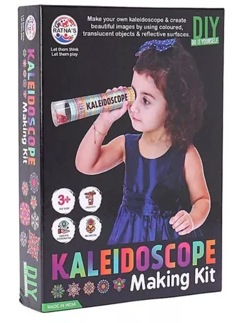 Ratna's Kaleidoscope Making DIY Kit | Create Beautiful Patterns, Magical Educational Fun Toy For Kids | 3+ Years