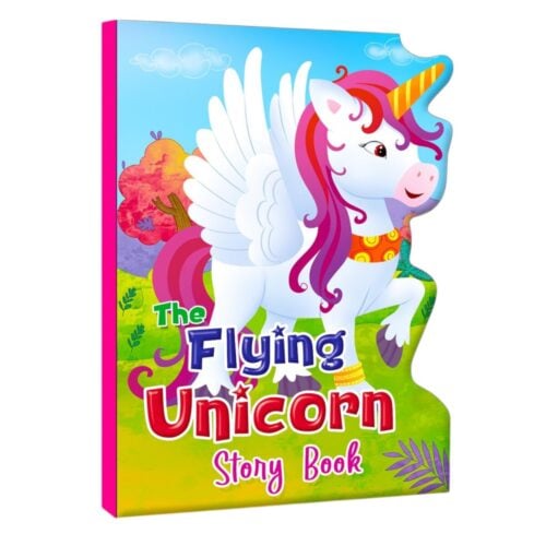 Hello Friend Books 'The Flying Unicorn' Story Book (Cut Book) | 3+Year