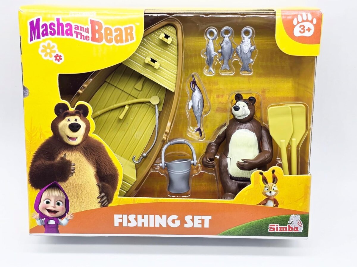 Masha And The Bear Simba Masha Playset Boat | Fun and Interactive Pretend Play for Kids | 3+ Years ( Colors May Very )