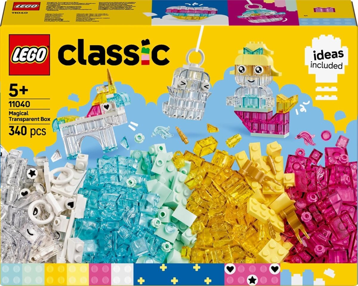 Buy Lego Classic Magical Transparent Box For Kids 11040 Building Blocks  340 Pcs 5+Years for Online In India • Kheliya Toys