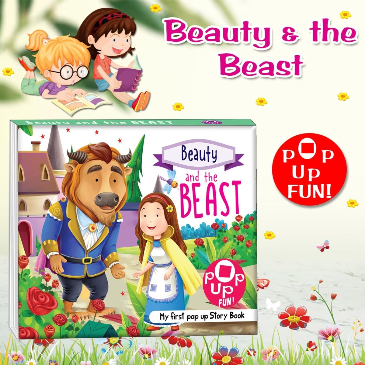 Pop Up Fun ! The Beauty And The Beast ' My First Pop-up Story Book | 2 ...