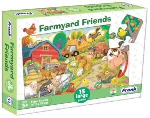 Frank Farmyard Friends Floor Puzzle – Fun and Educational Game for Kids 3+ Years with 15 Sturdy Pieces