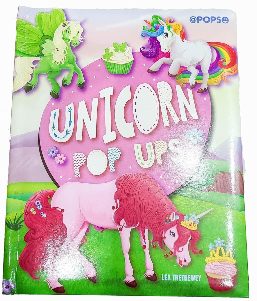 Large Padded Pop UP Unicorns Story Book Hardcover  | 3+Year