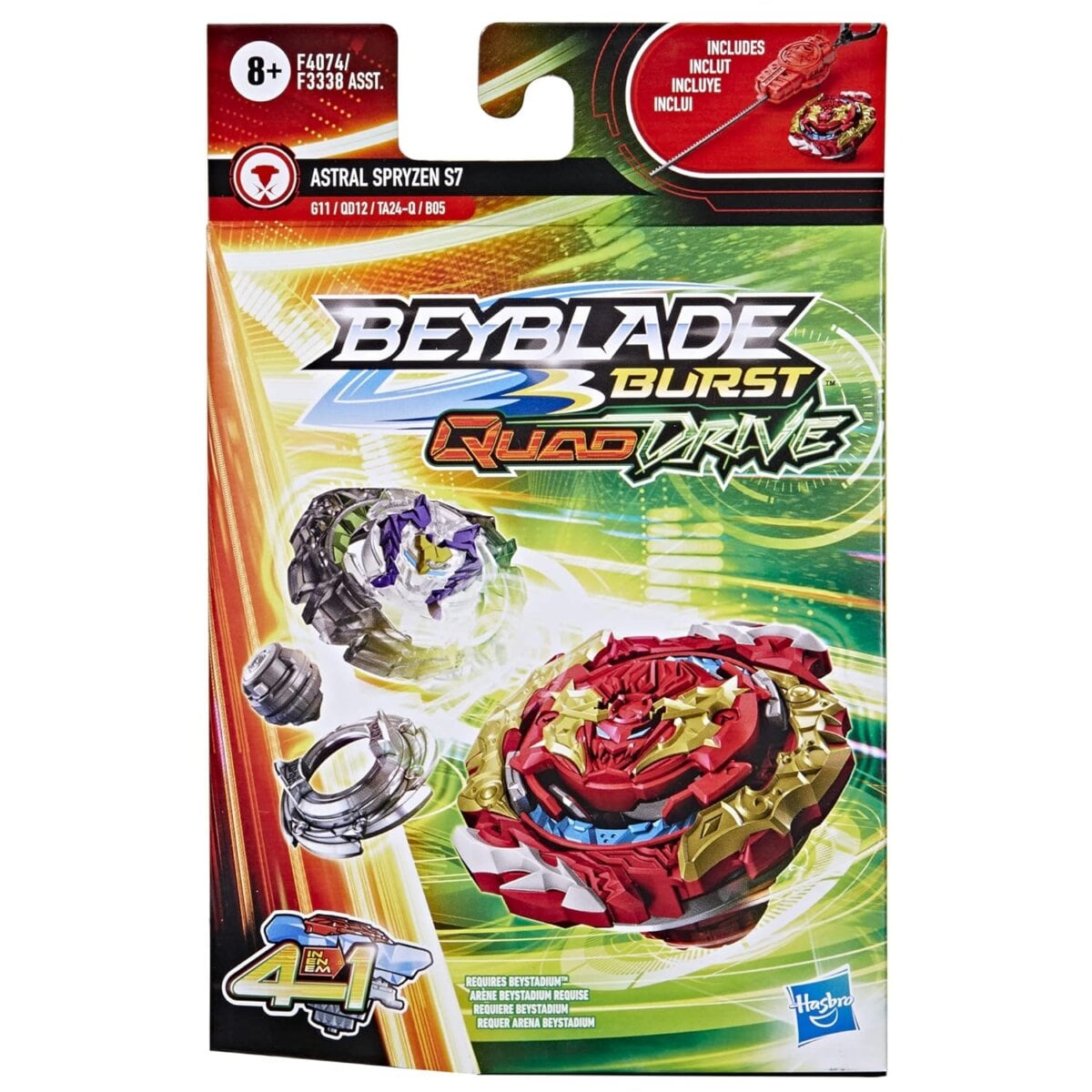 Beyblade Burst Quaddrive Astral Spryzen S7 3 Beyblade Burst Quaddrive Astral Spryzen S7 | Beyblade Battling Game Top Toy With Launcher For Kids | 8+ Years Beyblade Burst Quaddrive Astral Spryzen S7 | Beyblade Battling Game Top Toy With Launcher For Kids | 8+ Years Image 3
