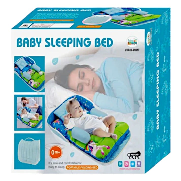 Balak Baby Portable Folding Sleeping Bed | Suitable for New Born baby | 0+ Months