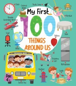 BookTopus My First 100 Things Around Us | Early Learning Board Book for Kids | 4+ Years