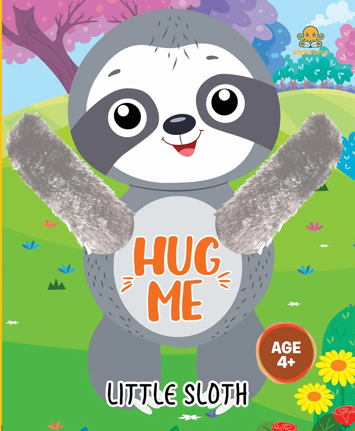 Booktopus Hug Me - Little Sloth Board Book | Charming And Interactive Board Book For Kids | 4+ Years
