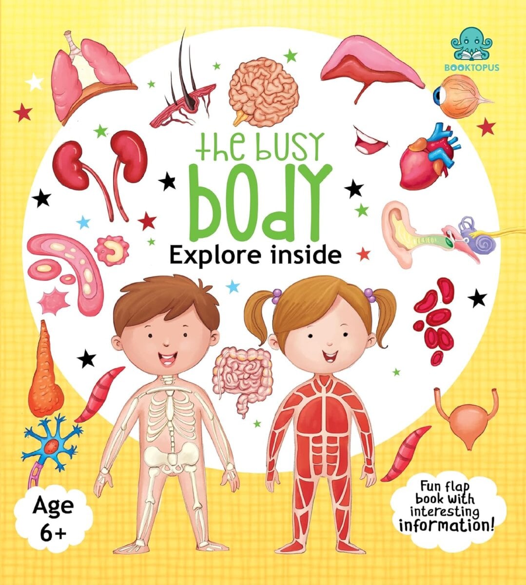 Booktopus Lift-the-Flap Learning Book ' Inside Our Body Knowledge Book ' | Interactive Learning Book For Kids | 6+ Years