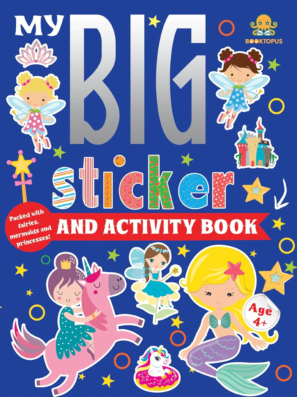 Booktopus My Big Sticker and Activity Book - 3 | Creative And Engaging Sticker Book For Kids | 4+ Years
