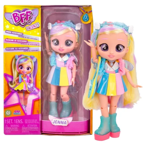 Cry Babies BFF Jenna Fashion Doll for kids, Jenna fashion doll with accessories, Cry Babies BFF doll toy