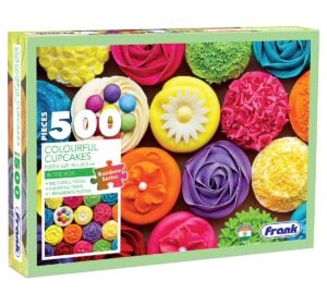 Frank Colorful Cupcakes 500 Piece Jigsaw Puzzle – Fun and Challenging Educational Toy for Kids 10+
