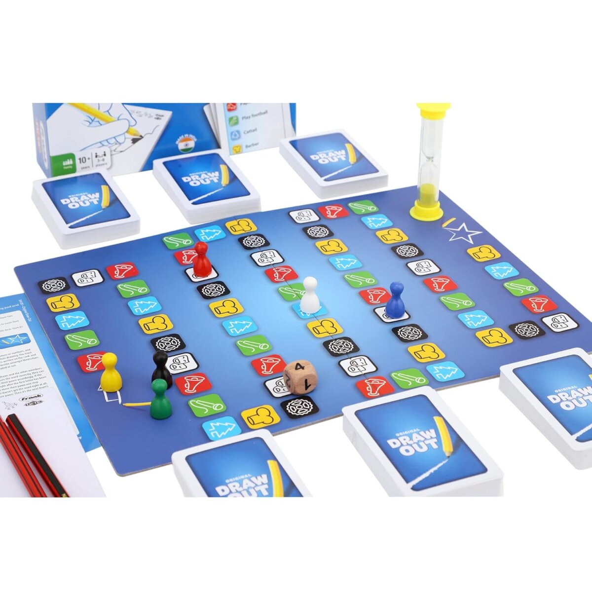 Buy Frank Original Draw Out Board Games Fun and Entertaining Indoor Games  for to Players Quick Thinking Kids Games with Drawings For Kids