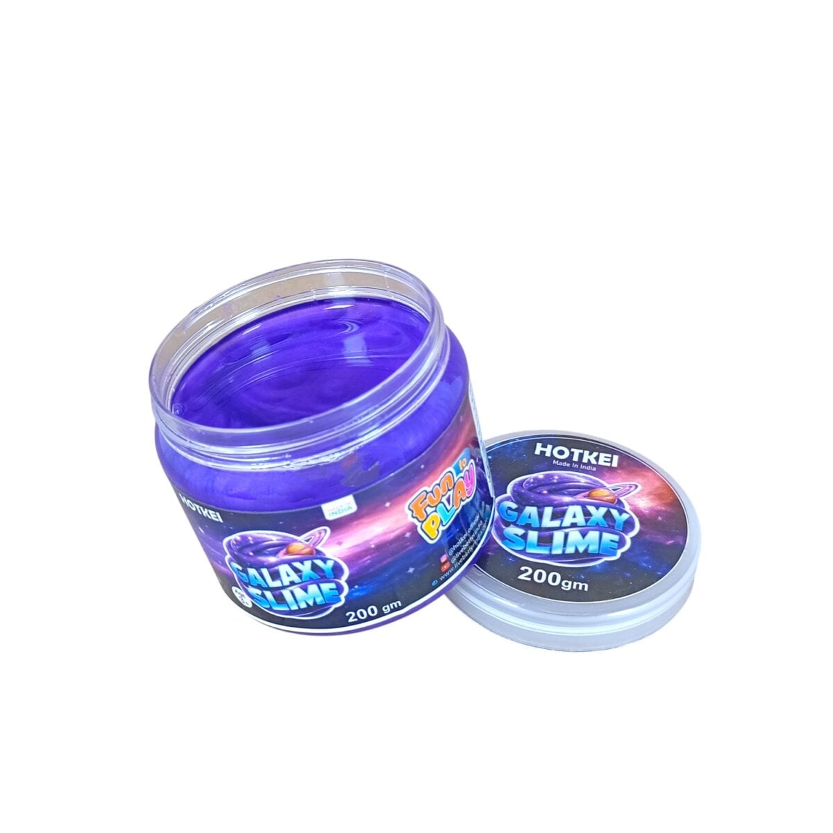 Hotkei (200 gm) Fruit Scented Galaxy Slime Magic Metallic Jelly Art Toy for Kids Boys And Girls | 3+Years