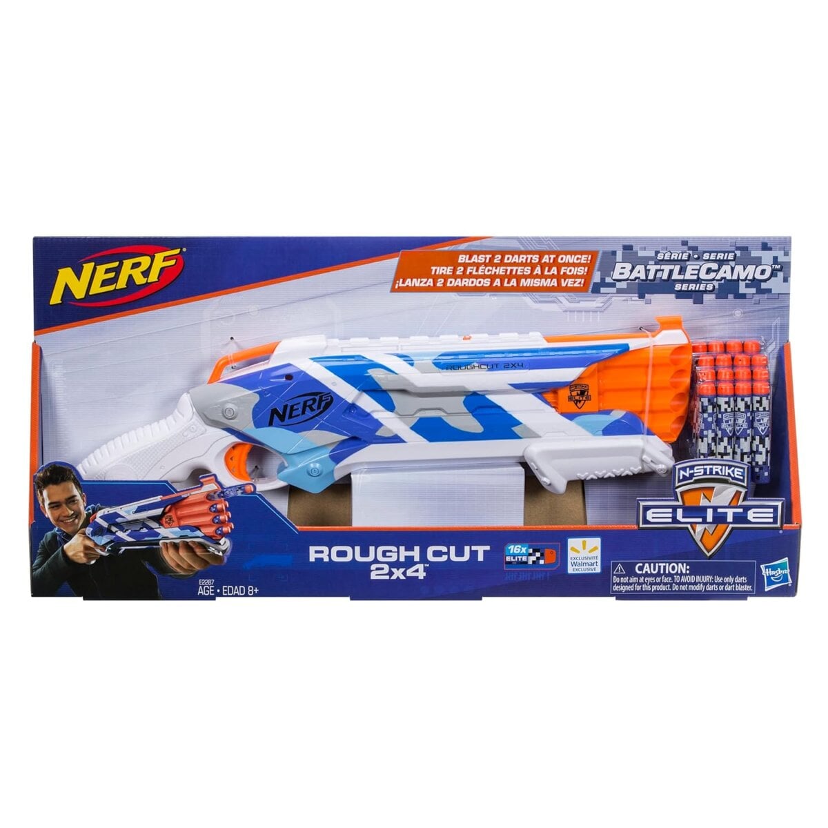 Hasbro Nerf N-Strike Elite BattleCamo Series Rough Cut Gun For Kids  | 8+ Years