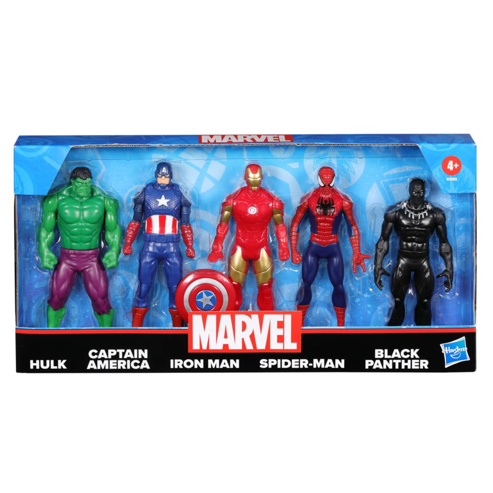Marvel 6-Inch Hulk Captain America Iron Man Spider-Man Black Panther Action Figure Set toy, Marvel 6-Inch Hulk Captain America Iron Man Spider-Man Black Panther Action Figure Set collectible, Marvel 6-Inch Hulk Captain America Iron Man Spider-Man Black Panther Action Figure Set for kids, Marvel 6-Inch Hulk Captain America Iron Man Spider-Man Black Panther Action Figure Set playset,