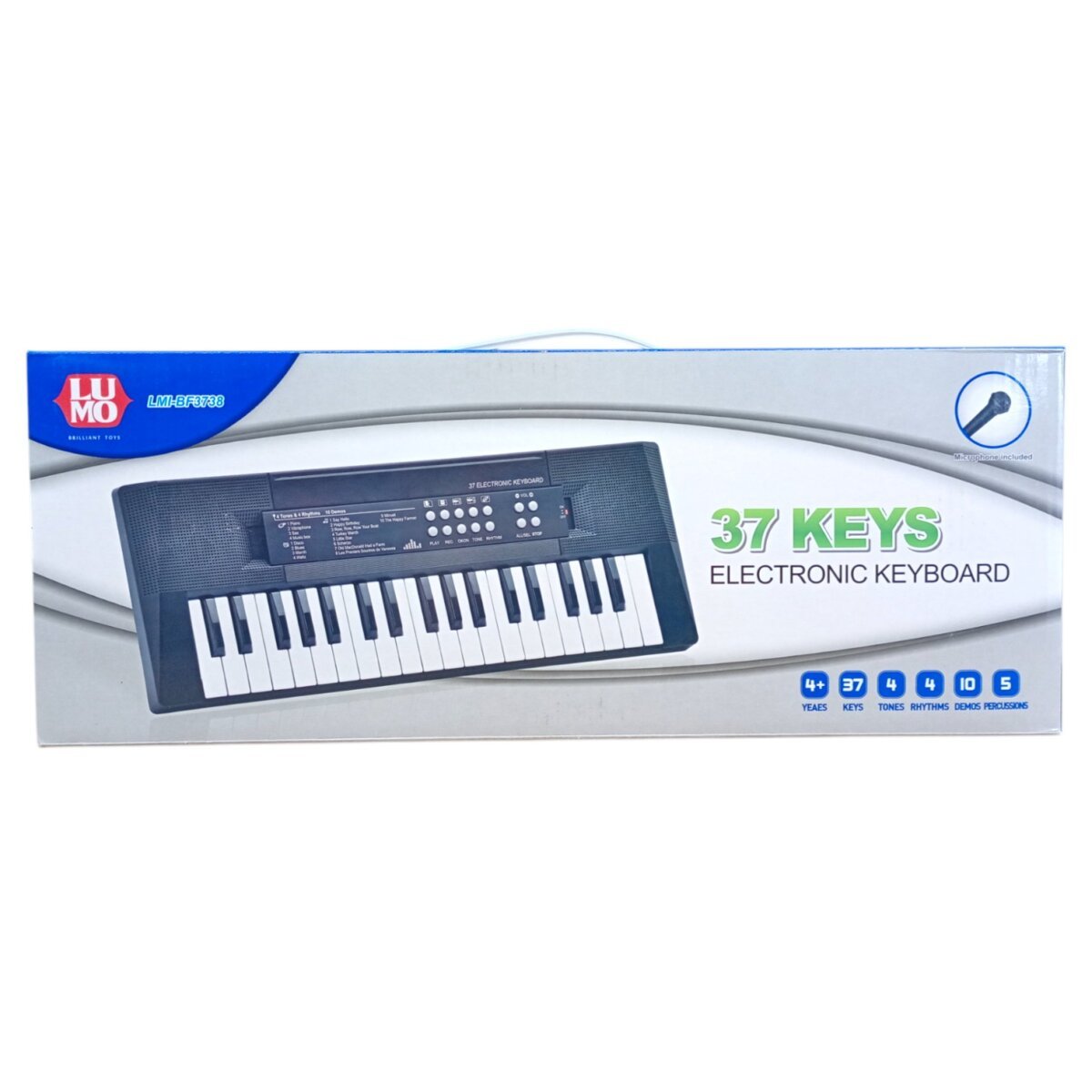 Luminoso Electronic Musical Keyboard With 37 keys And Mic |  Interactive Kids Keyboard | 4+ Years