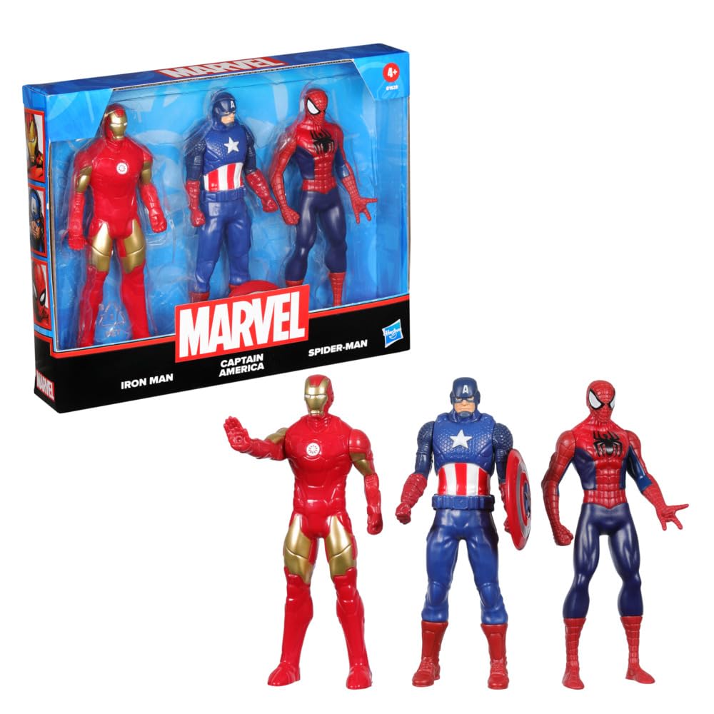 Marvel 6-Inch Iron Man Captain America and Spider-Man Action Figure Set toy, Marvel 6-Inch Iron Man Captain America and Spider-Man Action Figure Set for kids, Marvel 6-Inch Iron Man Captain America and Spider-Man Action Figure Set collectible, Marvel 6-Inch Iron Man Captain America and Spider-Man Action Figure Set playset,