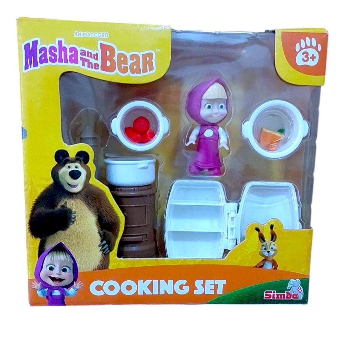 Masha And The Bear Simba Masha Playset Kitchen | Fun and Interactive Pretend Play for Kids | 3+ Years ( Colors May Very )