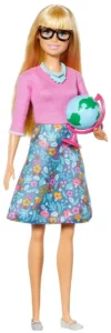 Mattel Barbie Teacher Doll with 10 Teaching Accessories and Spinning Globe | Inspiring Pretend Play for Kids 3+ Years