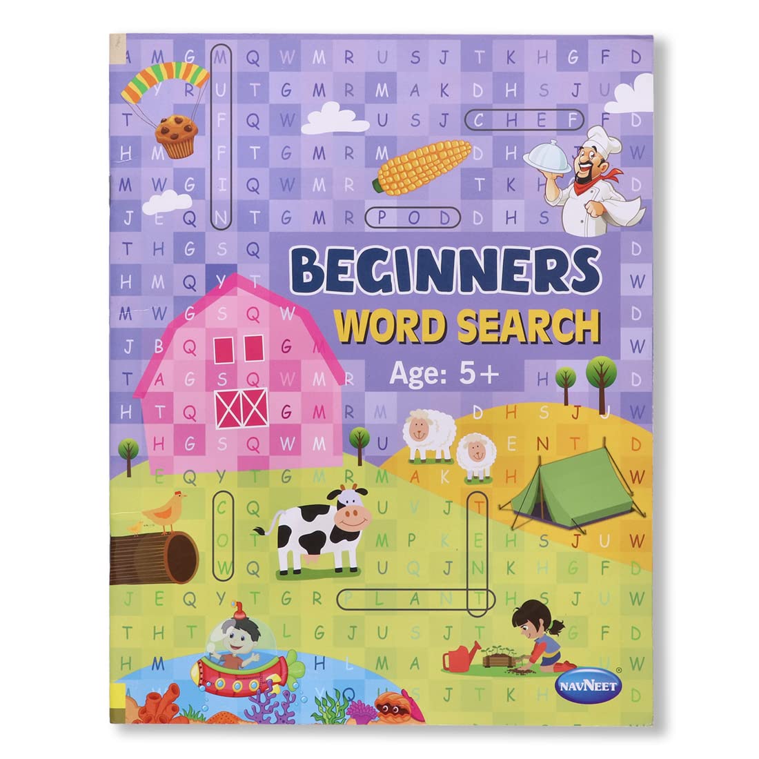 Navneet Beginners Word Search Activity Book | Fun Vocabulary Practice for Early Learners | 5+ Years