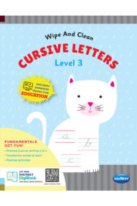 Navneet Wipe And Clean – Cursive Letters Level 3 | Reusable Cursive Writing Book for Kids | 5+ Years