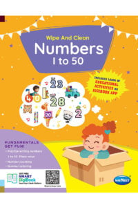 Navneet Wipe And Clean – Numbers ( 1 to 50) Level 2 | Reusable Number Writing Practice Book for Kids | 4+ Years