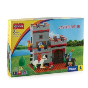 Peacock Toys And Games Castle Set Junior Block 450+ | Junior Plastic Set Building Block For Kids | 6+ years