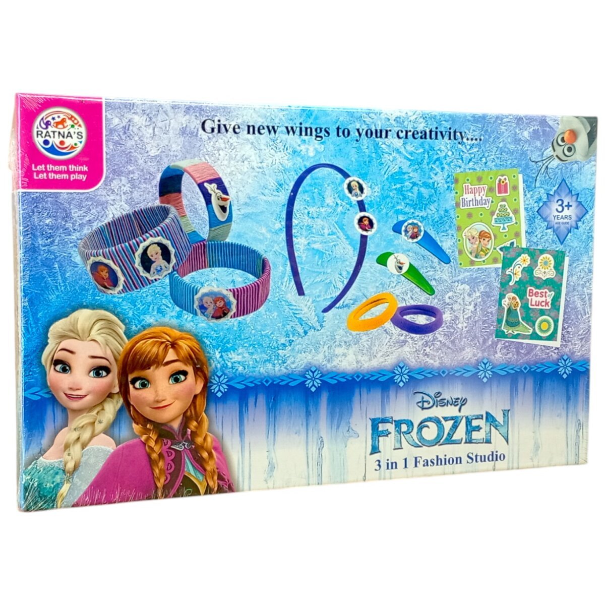 Ratna's Disney Princess 3 in 1 Fashion Studio Kit | Give New Wings To Your Kids Creativity | 3+ Years