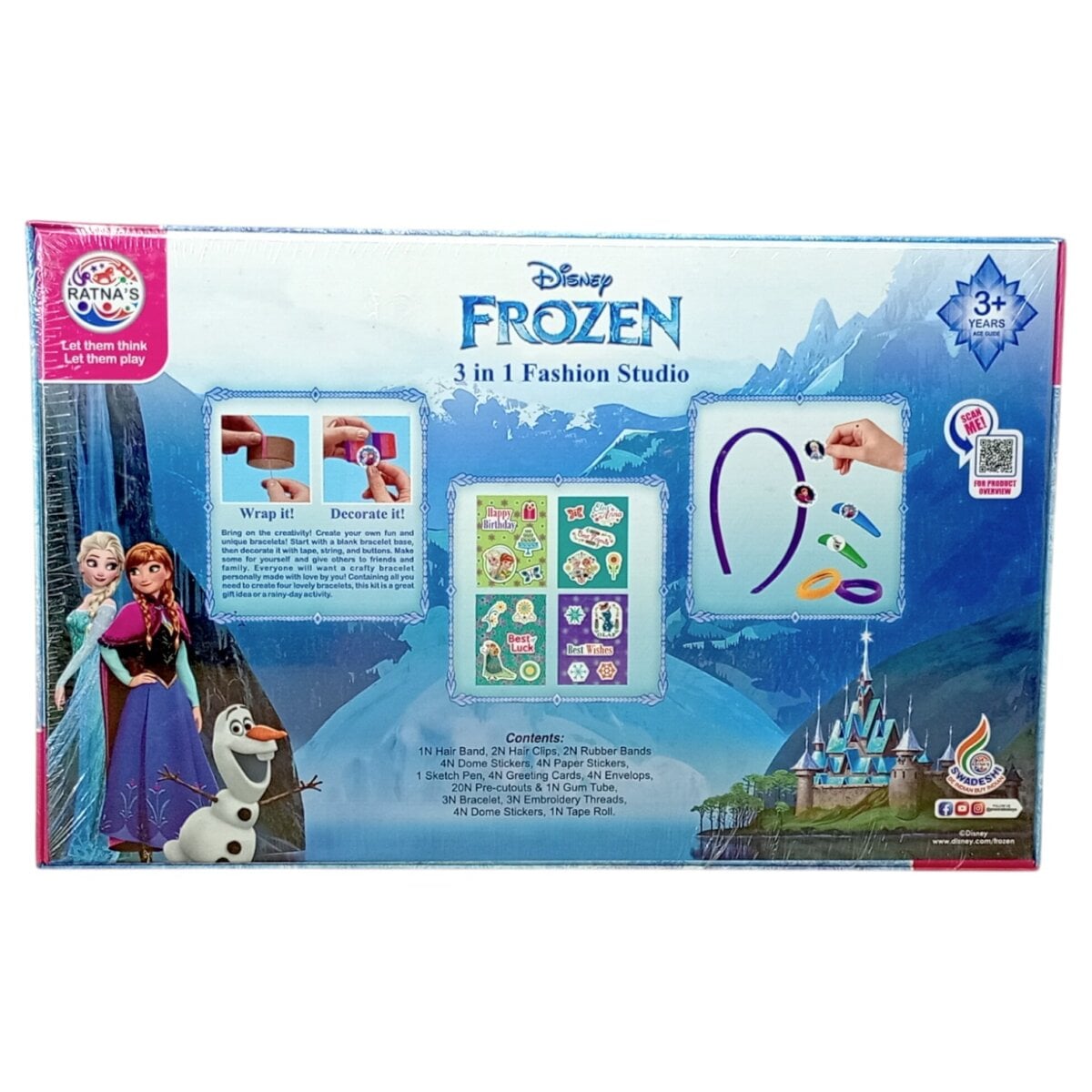Ratna's Disney Princess 3 In 1 Fashion Studio Kit | Give New Wings