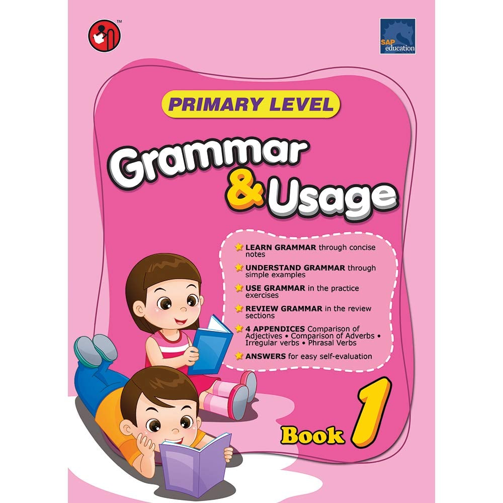 Shree Book SAP Grammar And Usage Primary Level Book 1 | Foundational English Grammar Workbook for Kids | 3+Years